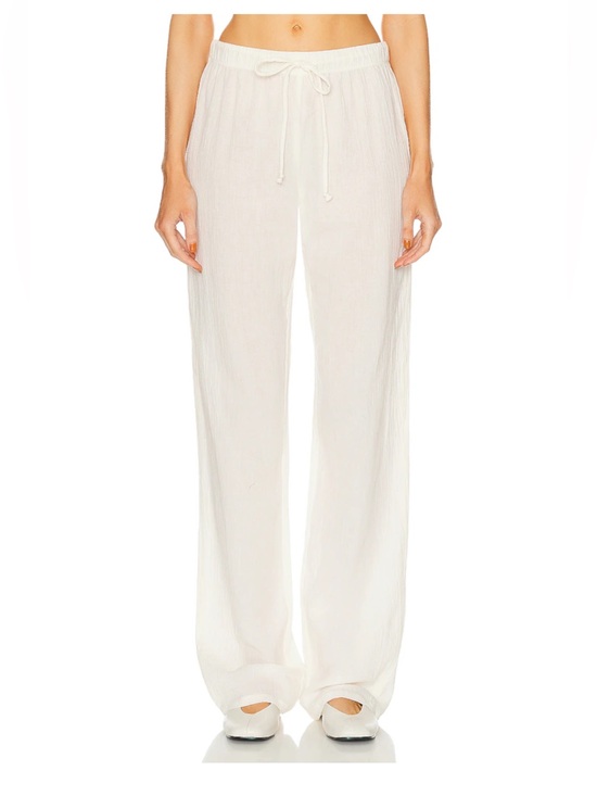 Eterne Pants - NWT ETERNE Willow Pant in Cream (100% Cotton) - Size Small